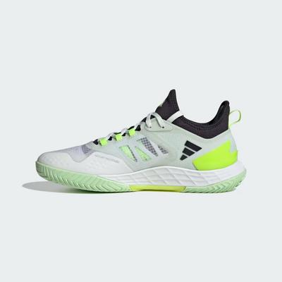 Adidas Mens Adizero Ubersonic 4.1 Tennis Shoes - Cloud White/Aurora Black - main image