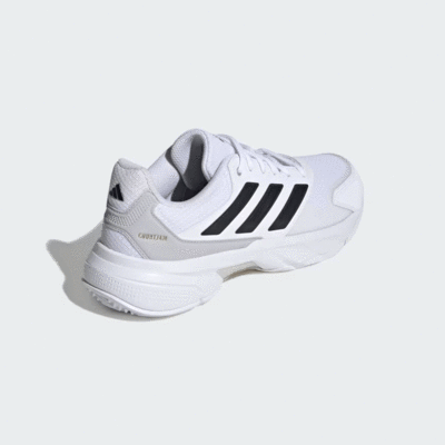 Adidas Mens Courtjam Control 3 Tennis Shoes - Cloud White/Core Black - main image