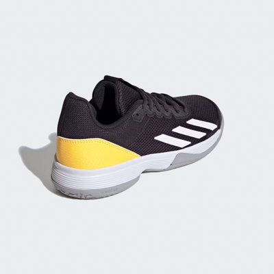 Adidas Kids Courtflash Tennis Shoes - Black/Cloud White - main image