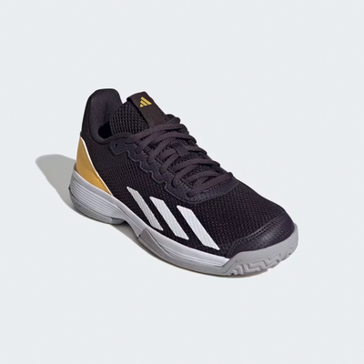 Adidas Kids Courtflash Tennis Shoes - Black/Cloud White - main image