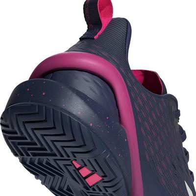 Adidas Mens Adizero Cybersonic Tennis Shoes - Blue/Zero Metallic - main image
