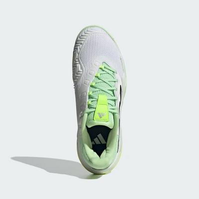 Adidas Mens Barricade 13 Tennis Shoes - Cloud White/Semi Green Spark - main image