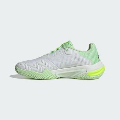 Adidas Mens Barricade 13 Tennis Shoes - Cloud White/Semi Green Spark - main image