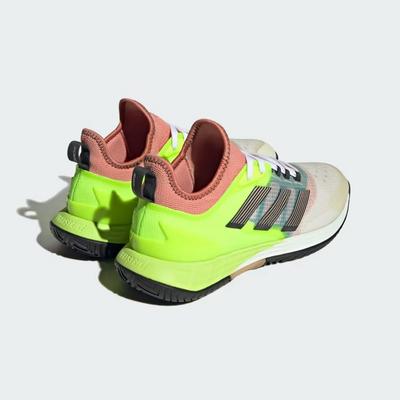 Adidas Mens Adizero Ubersonic 4.1 Tennis Shoes - Off White/Lucid Lemon - main image