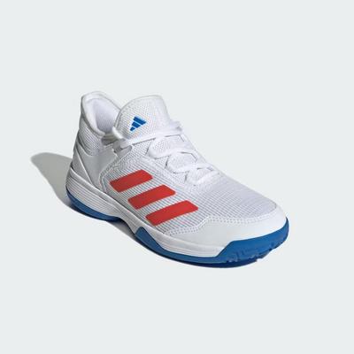 Adidas Kids Adizero Ubersonic 4 Tennis Shoes - Cloud White/Bright Red - main image