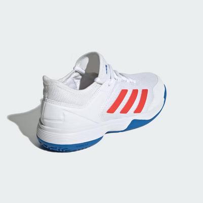 Adidas Kids Adizero Ubersonic 4 Tennis Shoes - Cloud White/Bright Red - main image