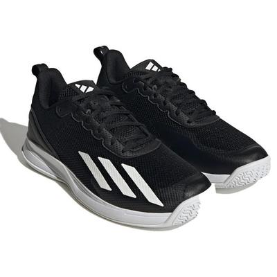 Adidas Mens Courtflash Speed Tennis Shoes - Core Black/Cloud White - main image