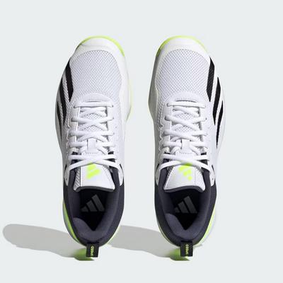 Adidas Mens Courtflash Speed Tennis Shoes - Cloud White/Lucid Lemon - main image