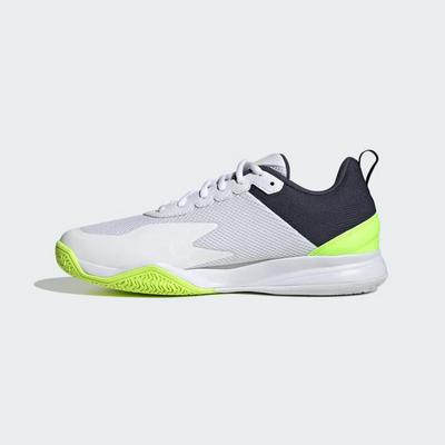 Adidas Mens Courtflash Speed Tennis Shoes - Cloud White/Lucid Lemon - main image
