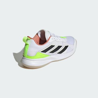 Adidas Womens AvaFlash Tennis Shoes - Cloud White/Lucid Lemon - main image