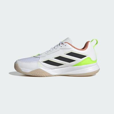 Adidas Womens AvaFlash Tennis Shoes - Cloud White/Lucid Lemon - main image