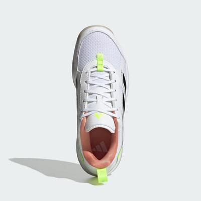 Adidas Womens AvaFlash Tennis Shoes - Cloud White/Lucid Lemon - main image