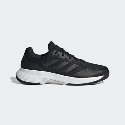 Adidas Mens Gamecourt 2.0 Tennis Shoes - Core Black/Grey Four - main image