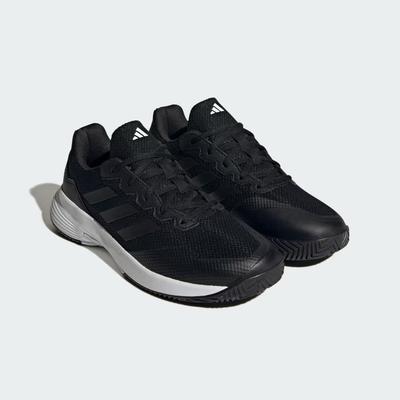 Adidas Mens Gamecourt 2.0 Tennis Shoes - Core Black/Grey Four - main image