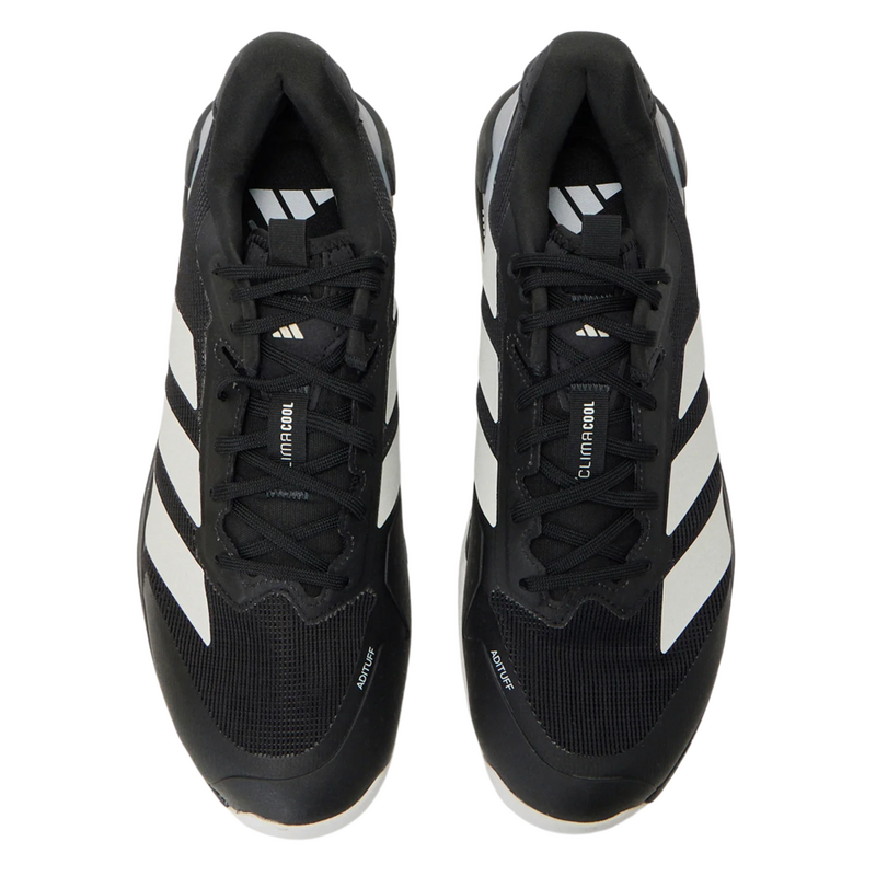 Adidas Mens Ubersonic 5 Tennis Shoes - Core Black/Zero Metallic/Grey Two - main image