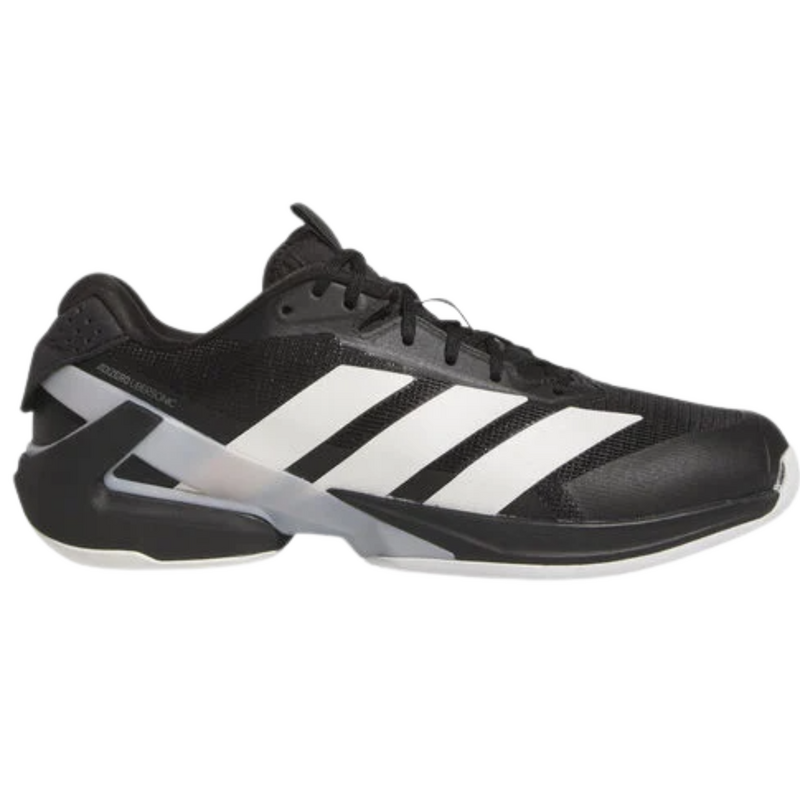 Adidas Mens Ubersonic 5 Tennis Shoes - Core Black/Zero Metallic/Grey Two - main image