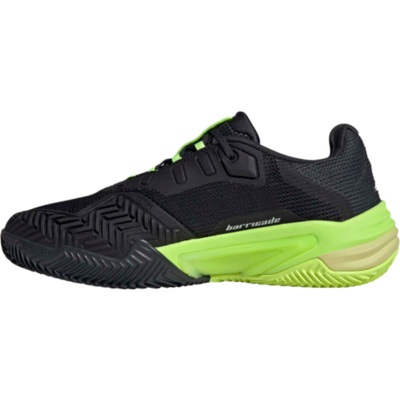 Adidas Mens Barricade 13 Clay Tennis Shoes - Black/Green - main image