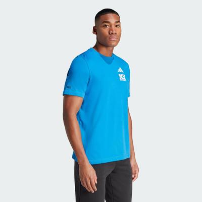 Adidas Mens New York Graphic Tennis T-Shirt - Flash Aqua - main image