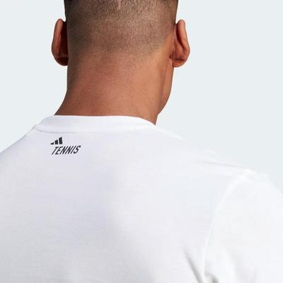 Adidas Mens AEROREADY Tennis Graphic Tee - White/Black - main image