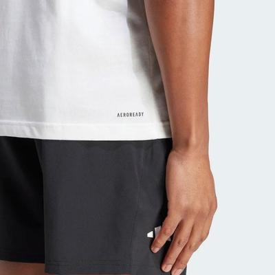 Adidas Mens AEROREADY Tennis Graphic Tee - White/Black - main image