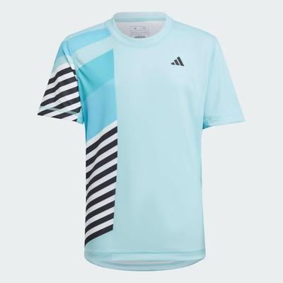 Adidas Boys Pro New York Tennis T-Shirt - Light Aqua - main image