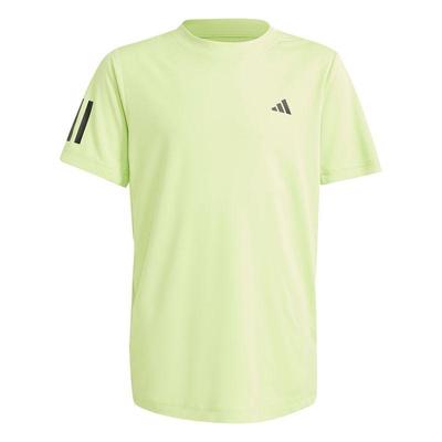 Adidas Boys 3-Stripe Club Tee - Pulse Lime - main image