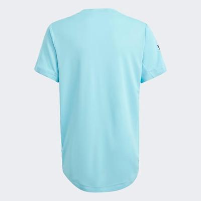 Adidas Boys 3-Stripe Club Tee - Light Aqua - main image