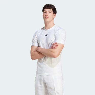 Adidas Mens AEROREADY Freelift Pro Tennis Tee - White - main image