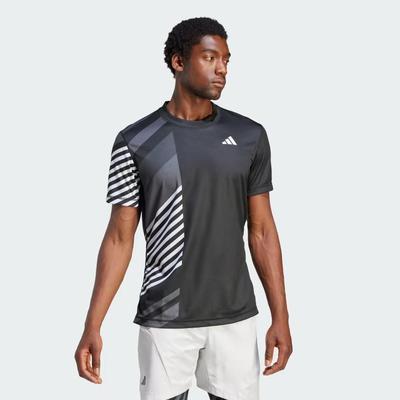 Adidas Mens HEAT.RDY Freelift Pro Tennis T-Shirt - Black - main image