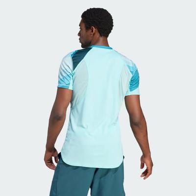 Adidas Mens Reversible AEROREADY Pro Tennis T-Shirt - Flash Aqua - main image