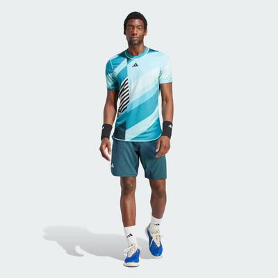 Adidas Mens Reversible AEROREADY Pro Tennis T-Shirt - Flash Aqua - main image