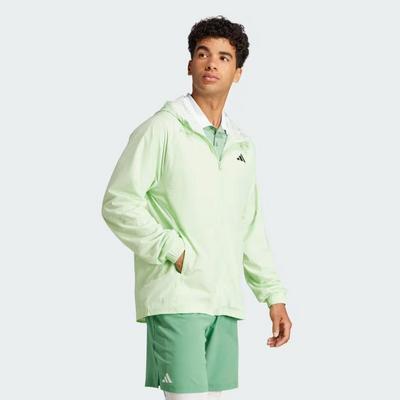 Adidas Mens Melbourne Tennis Jacket - Green - main image