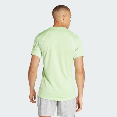Adidas Mens Tennis Freelift Tee - Green Spark - main image