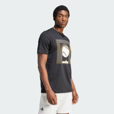 Adidas Mens Arc de Ball Graphic Tee - Black - main image