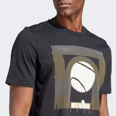 Adidas Mens Arc de Ball Graphic Tee - Black - main image