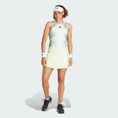 Adidas Womens Match Tennis Skirt - Green Spark - main image