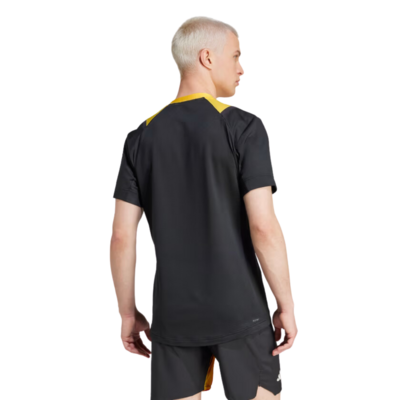 Adidas Mens Paris Pro 3D Rib Tee - Yellow/Black - main image