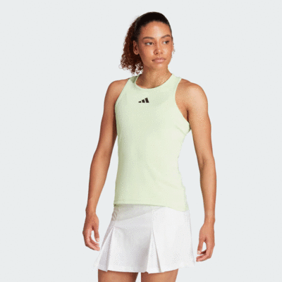 Adidas Womens Tennis Racerback Tank - Green Spark - main image