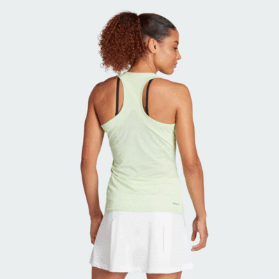 Adidas Womens Tennis Racerback Tank - Green Spark - main image