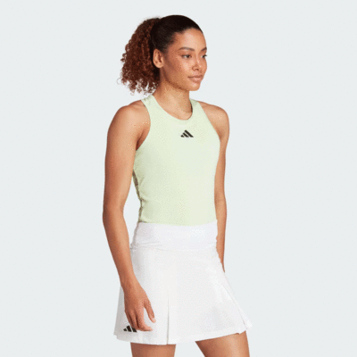 Adidas Womens Tennis Racerback Tank - Green Spark - main image