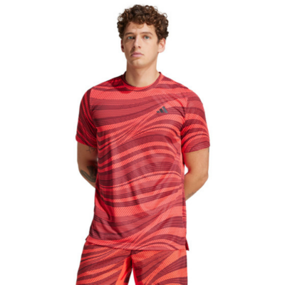 Adidas Mens Club Graphic Tee- Red - main image