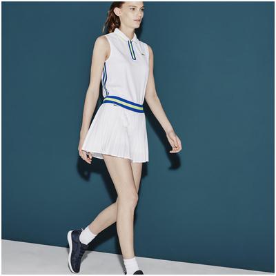 Lacoste Sport Womens Pleated Tennis Skort - White/Blue - main image