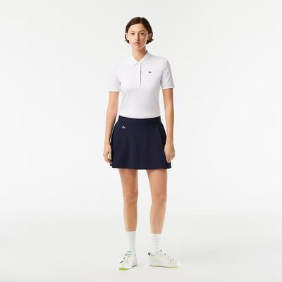 Lacoste Womens Sport Built-In Short Tennis Skirt - Navy