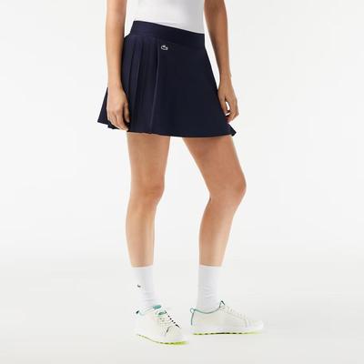 Lacoste Womens Sport Built-In Short Tennis Skirt - Navy