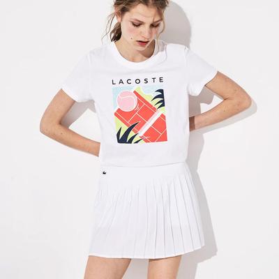 Lacoste Womens Mesh Pleated Skirt - White - main image