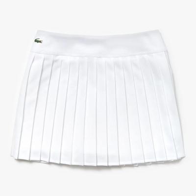 Lacoste Womens Mesh Pleated Skirt - White - main image