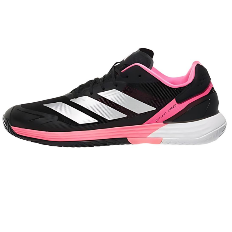 Adidas Mens Defiant Speed 2 Tennis Shoes - Black/Pink - main image