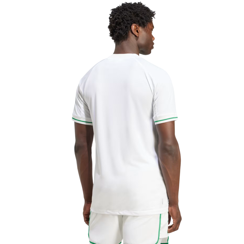 Adidas Mens Freelift Tee Polo Shirt - White/Green - main image