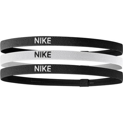 Nike Elastic Hairbands (Pack of 3) - White/Black