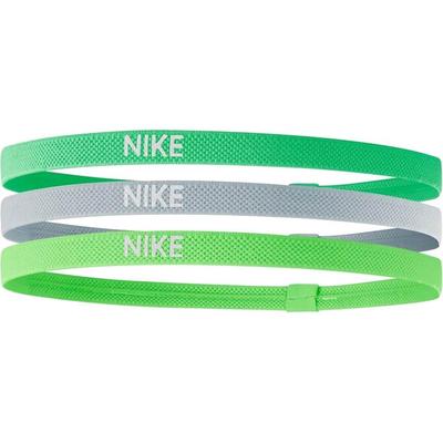 Nike Elastic Hairbands (Pack of 3) - Green/Grey - main image
